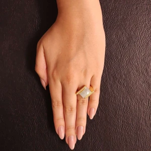 Aen Ouro 18K, Água Marinha E Diamantes Aen Ouro 18K, Água Marinha E Diamantes