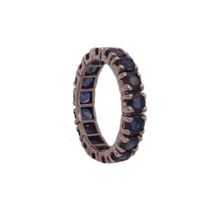 Aliança Ouro BRanco E Safiras