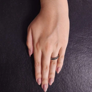 Aliança Ouro BRanco E Safiras