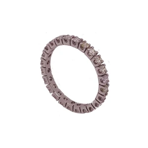 Aliança Ouro Branco E Diamantes