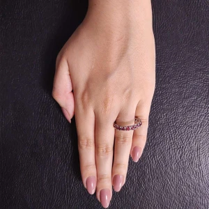 Aliança Ouro Branco E Rubis