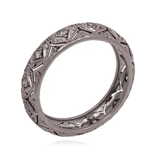 Aliança Platina E Diamantes
