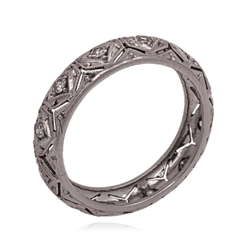 Aliança Platina E Diamantes