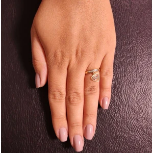 Anel Ouro 18K Duas Cores
