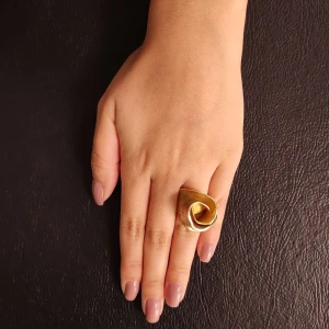 Anel Ouro 18K Duas Cores
