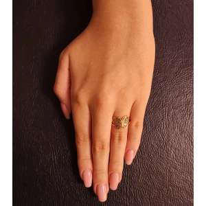 Anel Ouro 18K Duas Cores