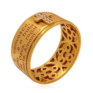 Anel Ouro 18K Duas Cores