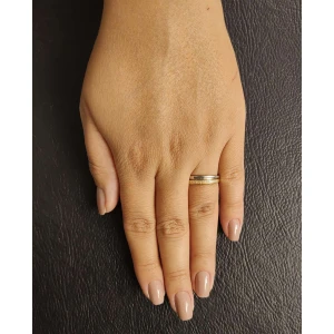 Anel Ouro 18K Duas Cores E Diamantes