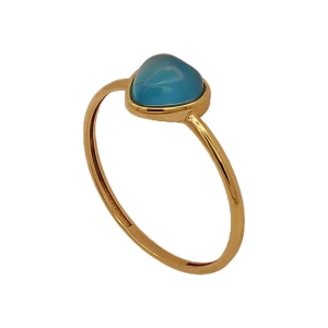 Anel Ouro 18K E Ágata