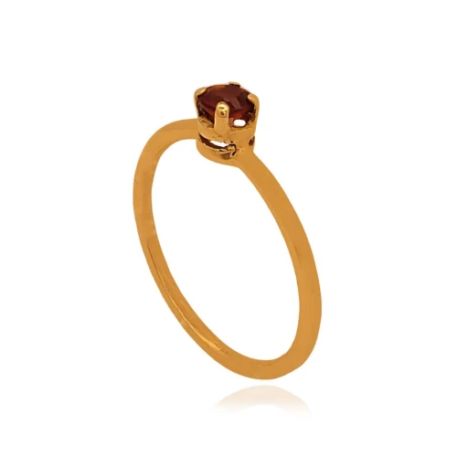 Anel Ouro 18K E Citrino