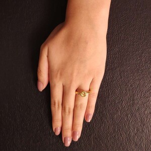 Anel Ouro 18K E Citrino