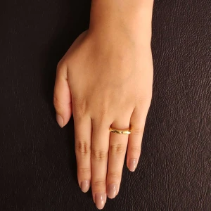 Anel Ouro 18K E Diamante Anel Ouro 18K E Diamante