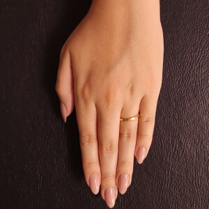 Anel Ouro 18K E Diamante