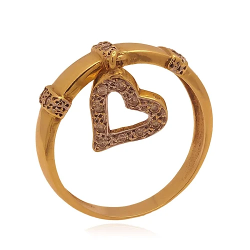 Anel Ouro 18K E Diamantes
