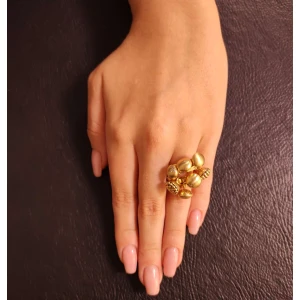 Anel Ouro 18K E Diamantes