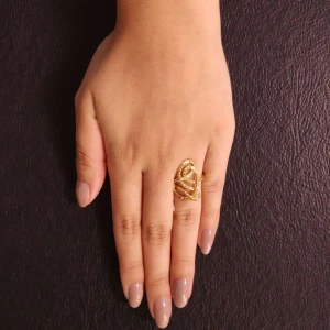 Anel Ouro 18K E Diamantes