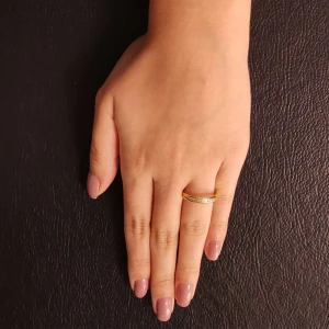Anel Ouro 18K E Diamantes