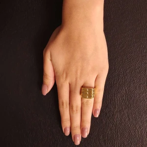 Anel Ouro 18K E Diamantes