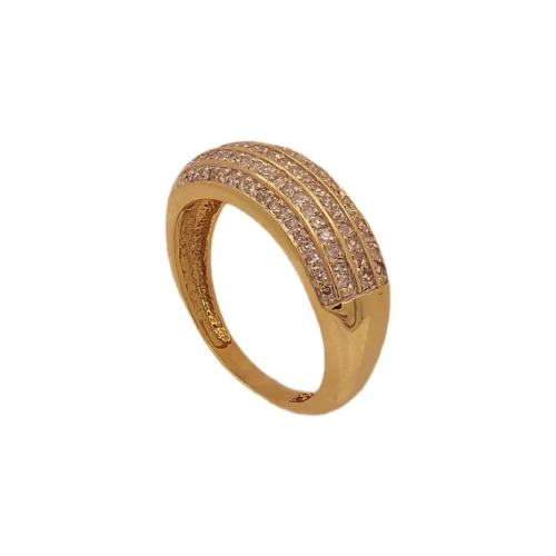 Anel Ouro 18K E Diamantes