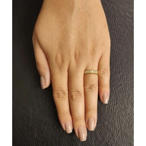 Anel Ouro 18K E Diamantes