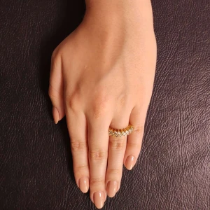 Anel Ouro 18K E Diamantes