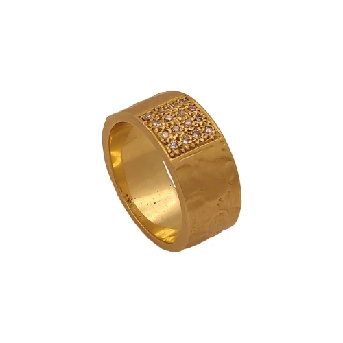 Anel Ouro 18K E Diamantes