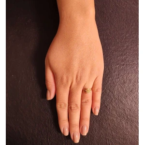 Anel Ouro 18K E Diamantes
