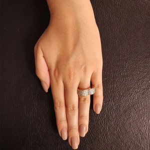 Anel Ouro 18K E Diamantes