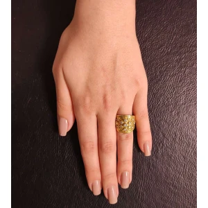 Anel Ouro 18K E Diamantes