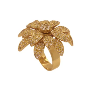 Anel Ouro 18K E Diamantes