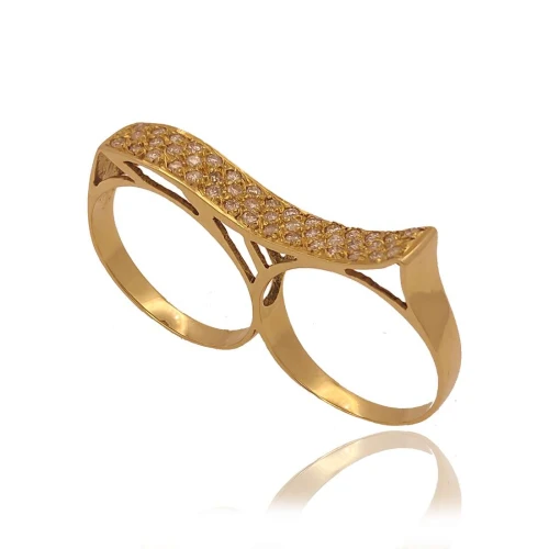 Anel Ouro 18K E Diamantes