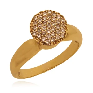 Anel Ouro 18K E Diamantes