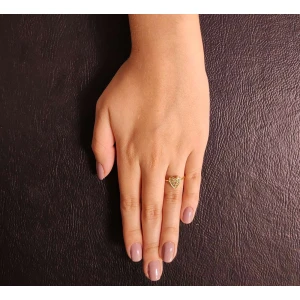 Anel Ouro 18K E Diamantes