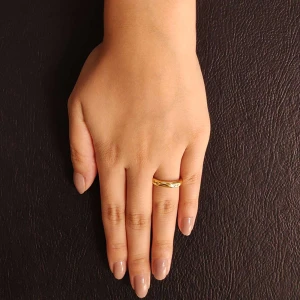 Anel Ouro 18K E Diamantes