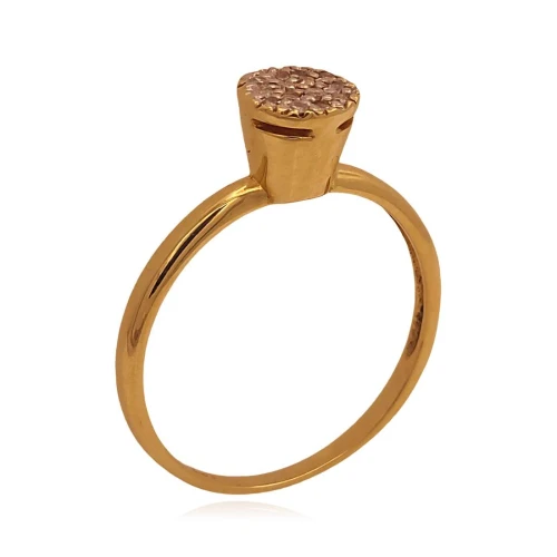 Anel Ouro 18K E Diamantes
