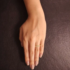 Anel Ouro 18K E Diamantes