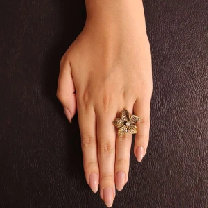 Anel Ouro 18K E Diamantes