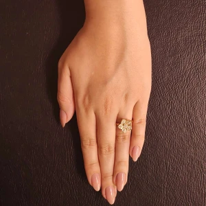 Anel Ouro 18K E Diamantes