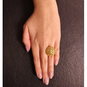 Anel Ouro 18K E Diamantes