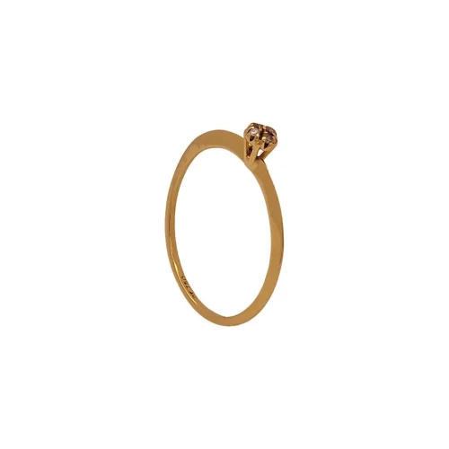 Anel Ouro 18K E Diamantes