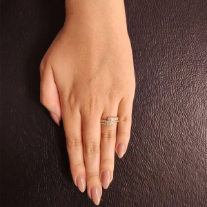 Anel Ouro 18K E Diamantes Anel Ouro 18K E Diamantes