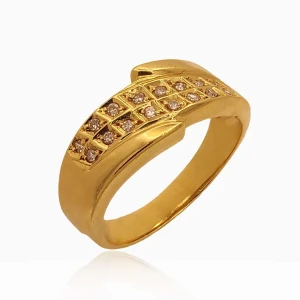 Anel Ouro 18K E Diamantes