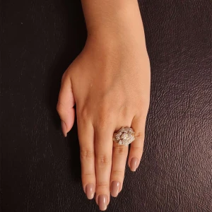 Anel Ouro 18K E Diamantes