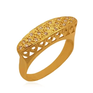 Anel Ouro 18K E Diamantes