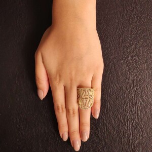 Anel Ouro 18K E Diamantes Anel Ouro 18K E Diamantes