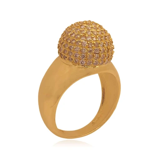 Anel Ouro 18K E Diamantes