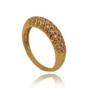 Anel Ouro 18K E Diamantes Anel Ouro 18K E Diamantes