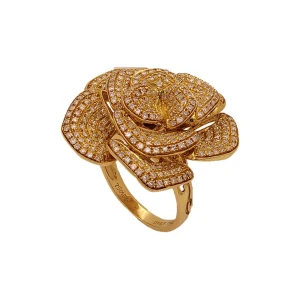 Anel Ouro 18K E Diamantes