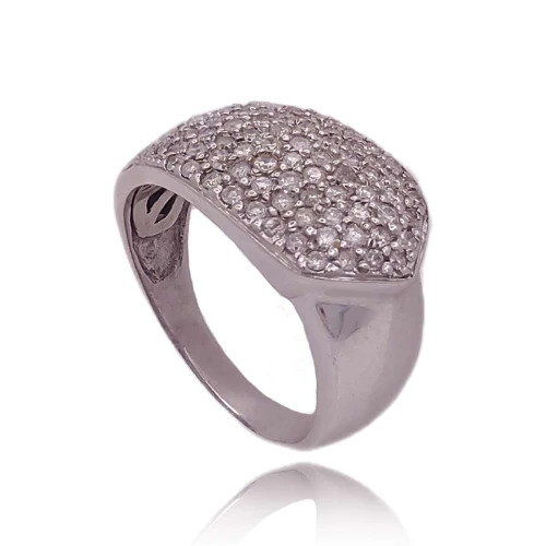 Anel Ouro 18K E Diamantes