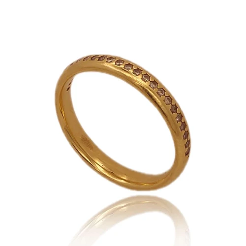 Anel Ouro 18K E Diamantes